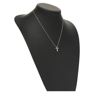 Tiffany & Co. Elsa Peretti Cross Pendant Necklace Sterling Silver