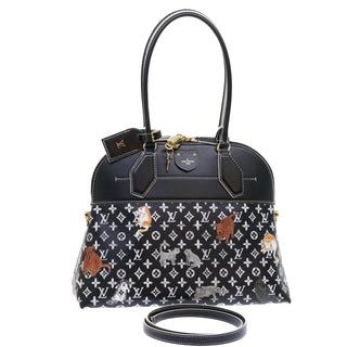 Louis Vuitton Alma Souple Handbag Limited Edition Grace Coddington Catogram Canvas and Calfskin