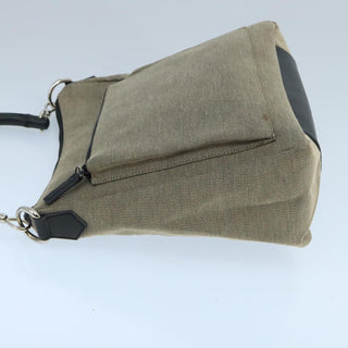 Gucci Vintage Bamboo Handle Tote Canvas