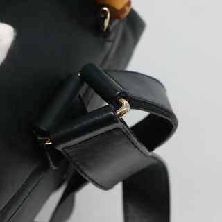 Gucci Vintage Bamboo Backpack Leather