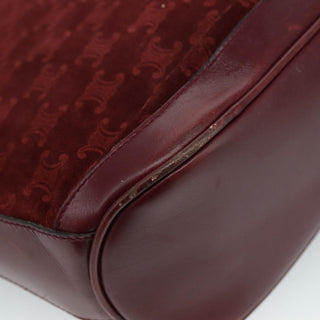 Celine Vintage Macadam Shoulder Bag Suede