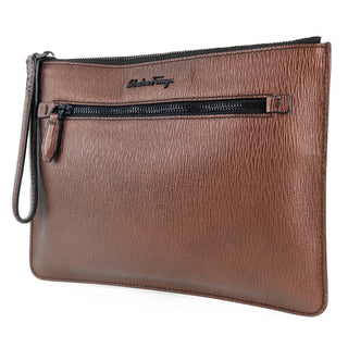 Salvatore Ferragamo Revival Travel Document Holder Leather