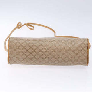 Celine Vintage Macadam Shoulder Bag Canvas and Leather