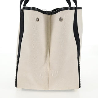 Balenciaga Navy Cabas Canvas with Leather