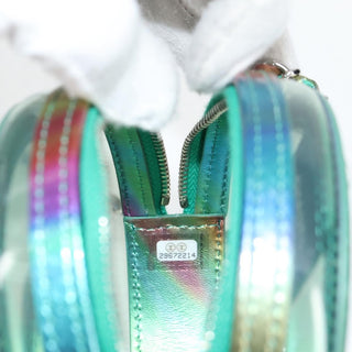 Chanel Filigree Round Clutch with Chain Vinyl