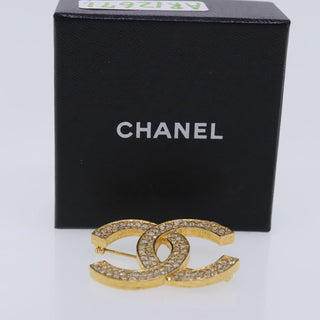 Chanel CC Brooch Metal with Crystals