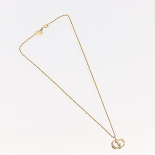 Christian Dior CD Pendant Necklace Metal