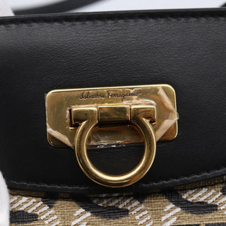 Salvatore Ferragamo Gancini Travel Tote Gancini Jacquard