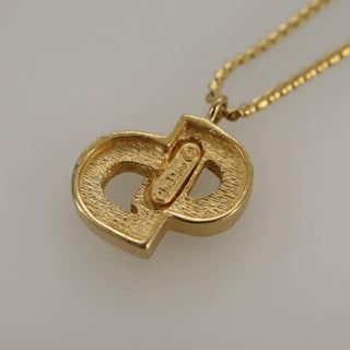 Christian Dior CD Pendant Necklace Gold-plated