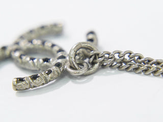 Chanel CC Pendant Necklace Metal