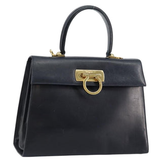 Salvatore Ferragamo Gancini Convertible Top Handle Bag Leather