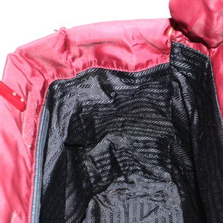 Prada Grommet Lock Flap Chain Shoulder Bag Leather