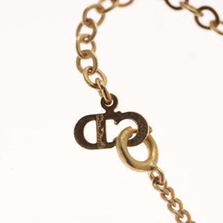 Christian Dior CD Pendant Necklace Metal