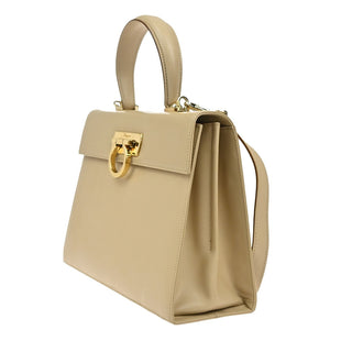 Salvatore Ferragamo Convertible Top Handle Bag Leather