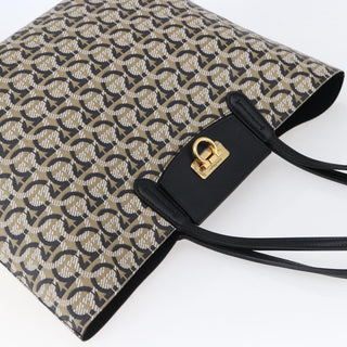 Salvatore Ferragamo Gancini Travel Tote Gancini Jacquard