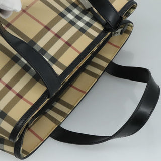 Burberry Nova Check Tote Canvas and Leather