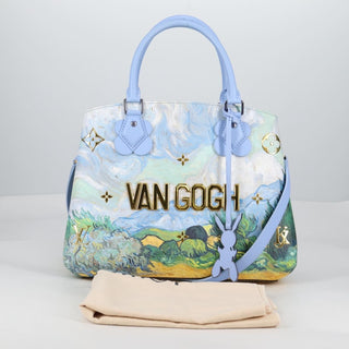 Louis Vuitton Montaigne Handbag Limited Edition Jeff Koons Van Gogh Print Canvas