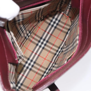 Burberry Nova Check Tote Leather