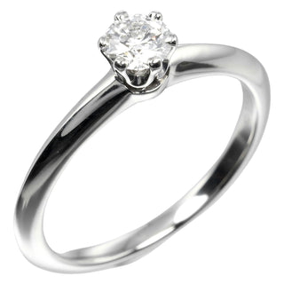 Tiffany & Co. Tiffany Setting Solitaire Ring Platinum with Diamond