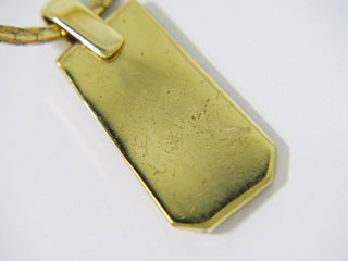 Christian Dior CD Pendant Necklace Gold-plated