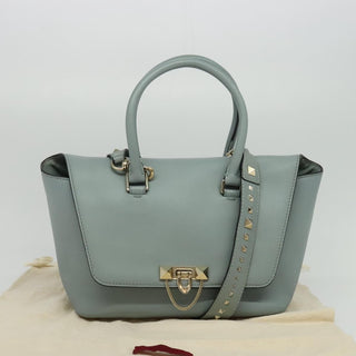 Valentino Garavani Demilune Flap Satchel Leather