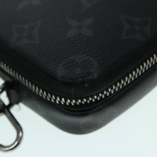 Louis Vuitton Double Phone Pouch Reverse Monogram Eclipse Canvas