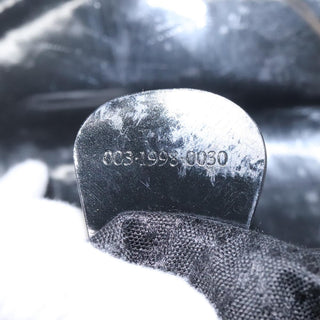 Gucci Vintage Bamboo Backpack Nylon and Patent Leather