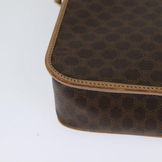 Celine Vintage Macadam Shoulder Bag Canvas and Leather