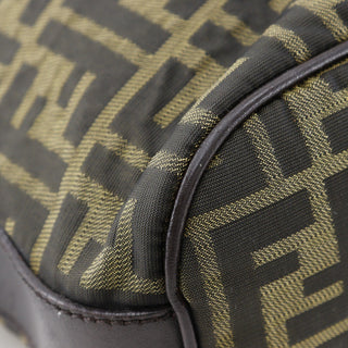 Fendi Zip Around Messenger Bag Zucca Canvas