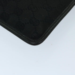 Gucci Vintage Flat Messenger Bag GG Canvas and Leather