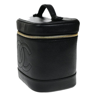 Chanel Vintage Timeless Vanity Case Caviar