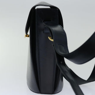 Celine Vintage Circle Logo Crossbody Bag Leather