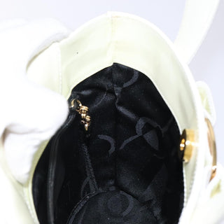 Salvatore Ferragamo Vara Bow Top Handle Bucket Bag Patent Leather