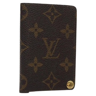 Louis Vuitton Porte Cartes Pression Card Case Monogram Canvas