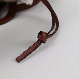 Loewe Anagram Drawstring Bucket Crossbody Bag Leather with Canvas