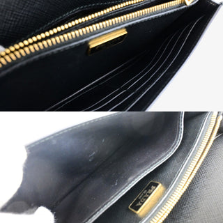 Prada Wallet on Strap Saffiano Leather