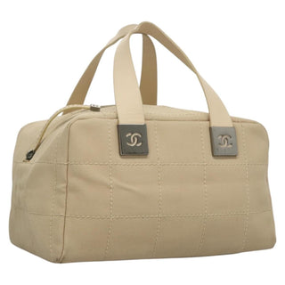 Chanel Chocolate Bar CC Bowler Bag Canvas