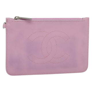 Chanel CC O Case Pouch Goatskin