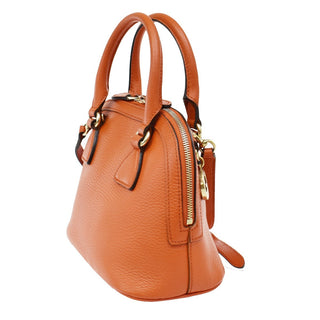 Gucci GG Charm Convertible Dome Satchel Leather