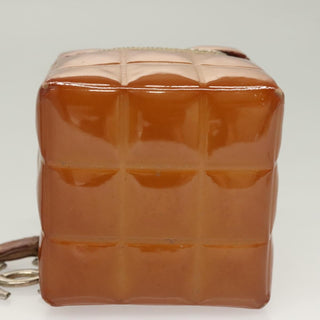 Chanel Rubiks Cube Wristlet Quilted Patent