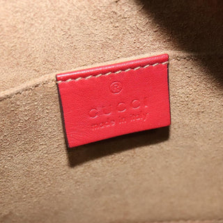 Gucci Chain Crossbody Bag Arabesque GG Coated Canvas with Leather