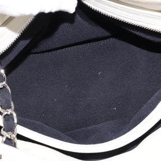 Chanel Just Mademoiselle Bag Woven Stitch Patent