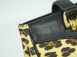 Versace Animal print Tote bag Leopard PVC