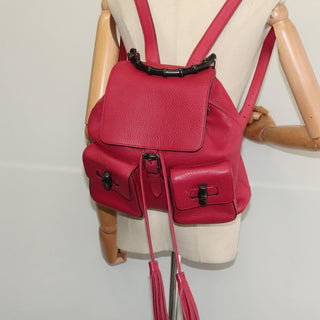 Gucci Bamboo Tassel Backpack Leather