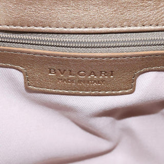 Bvlgari Chandra Flap Shoulder Bag Leather