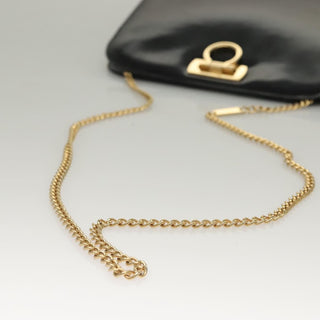 Salvatore Ferragamo Gancini Shoulder Bag Patent Leather