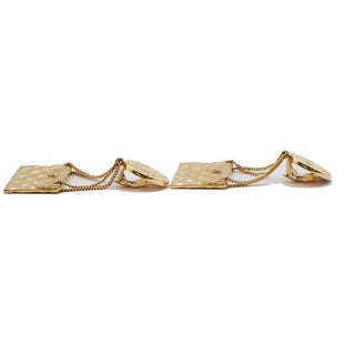 Chanel 31 Rue Cambon Flap Bag Clip-On Earrings Metal