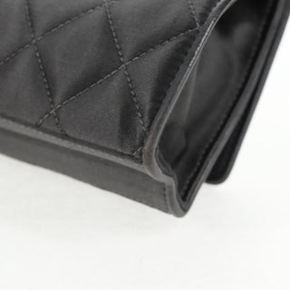 Chanel Vintage Camellia Flap Crossbody Bag Satin and Mesh