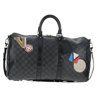 Louis Vuitton Keepall Bandouliere Bag Limited Edition Damier Graphite LV League
