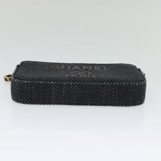 Chanel Deauville Chain wallet Raffia